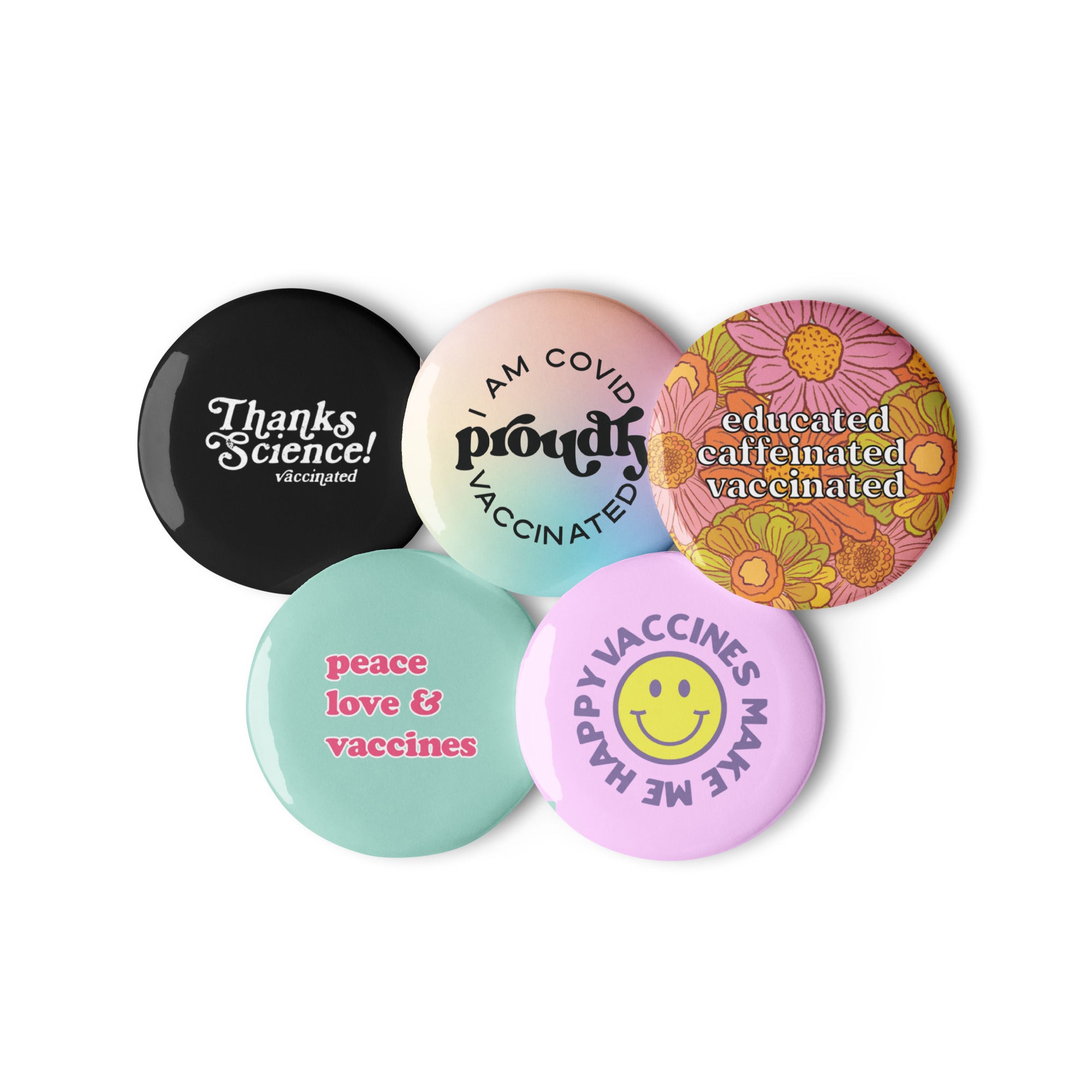 Vaxxed & Proud Button Set - Riot Healers