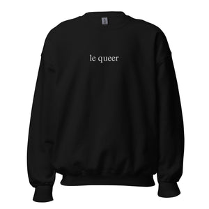 Le Queer Embroidered Crewneck