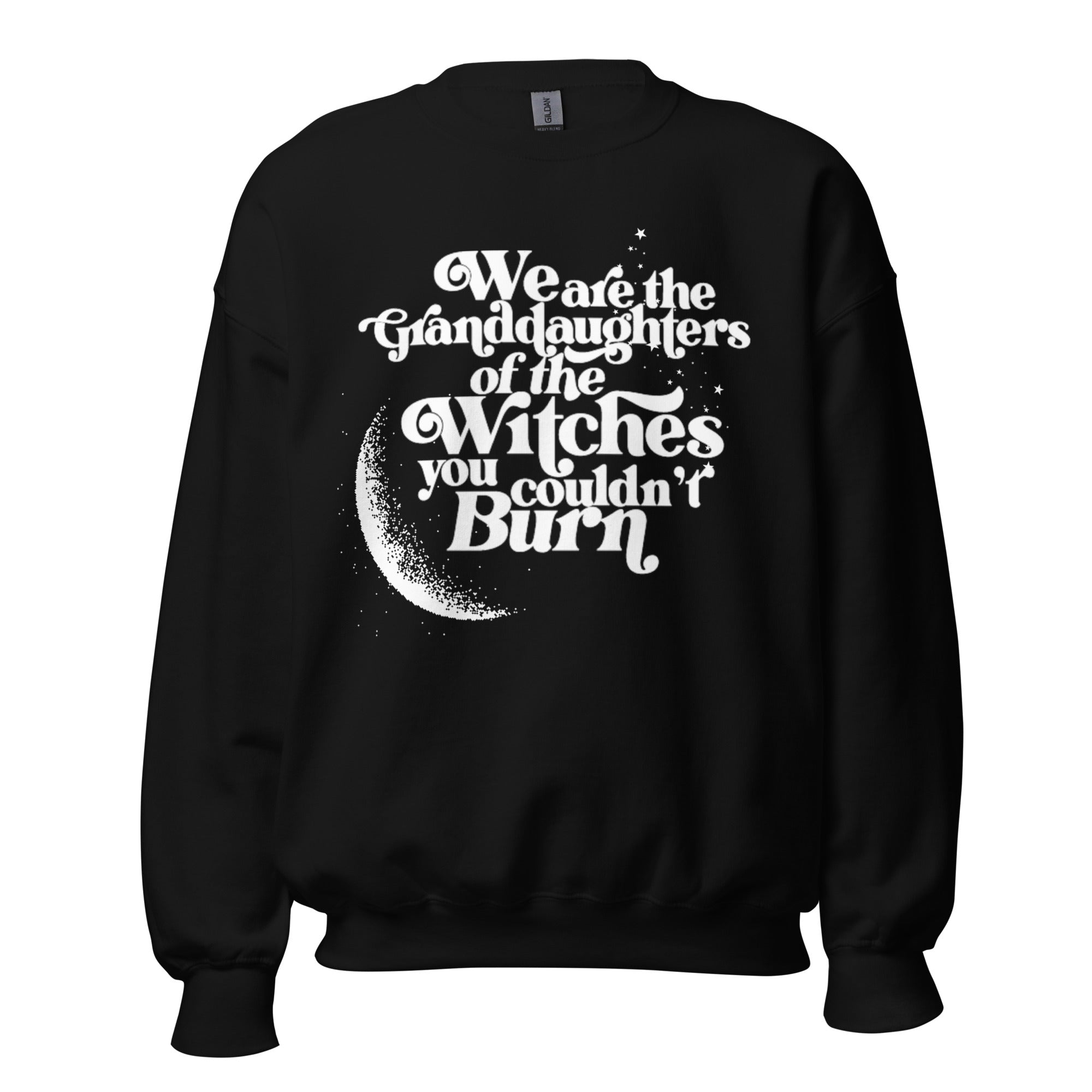 We Are The Granddaughters (Moon) Black Crewneck