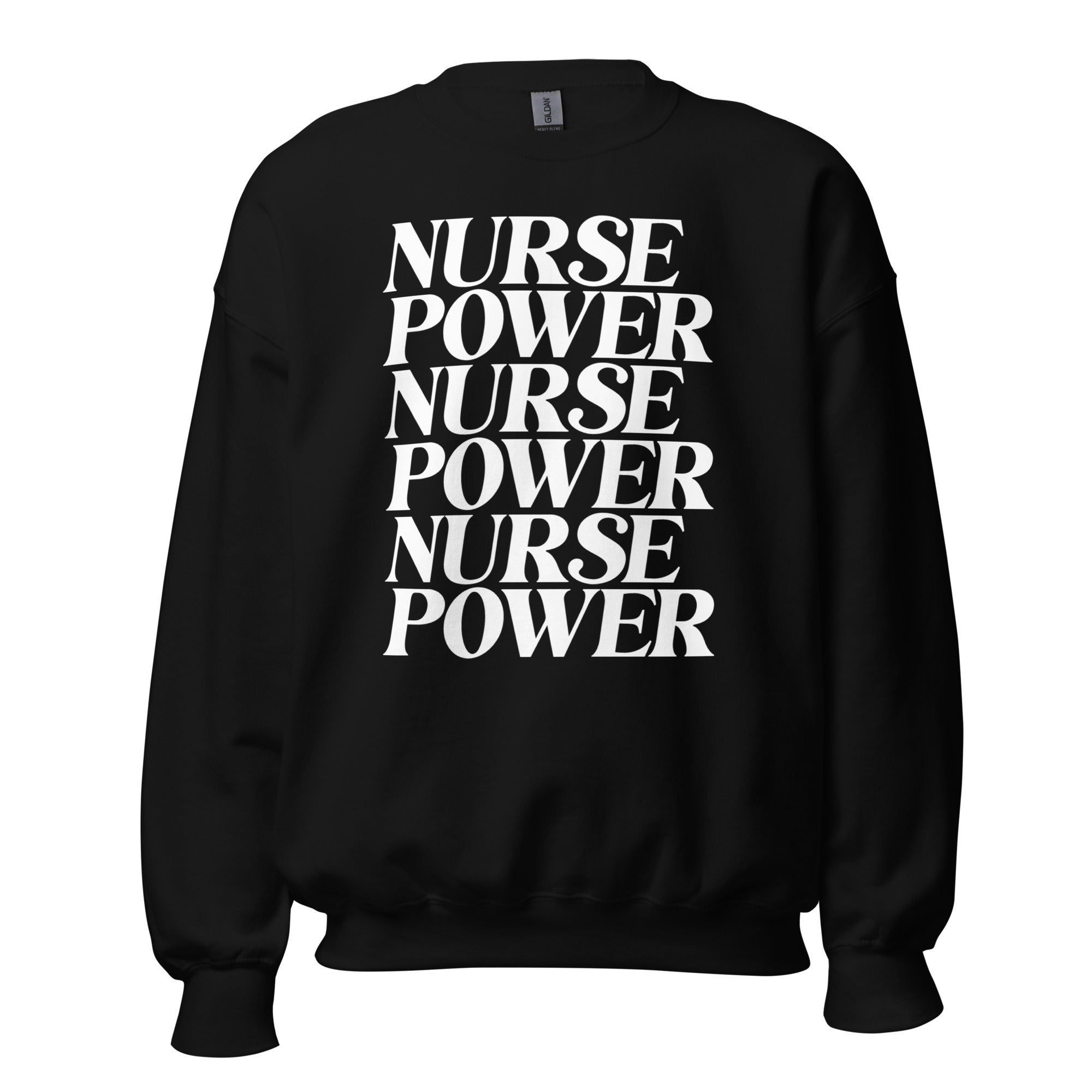 Nurse Power Crewneck - White