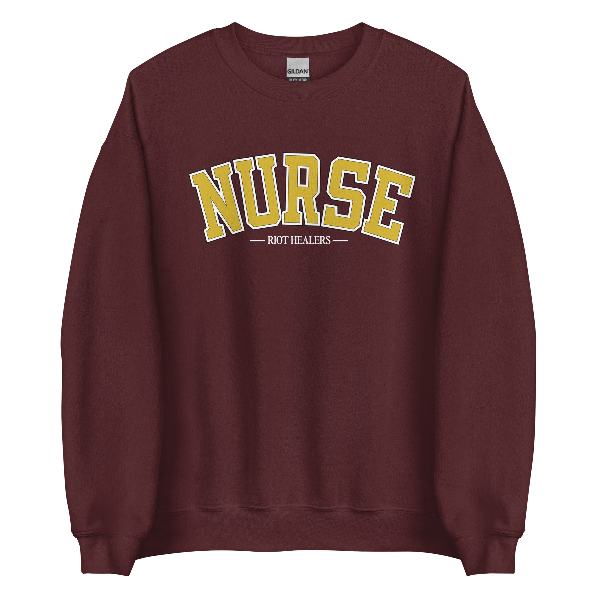 Nurse Collegiate Crewneck - Maroon