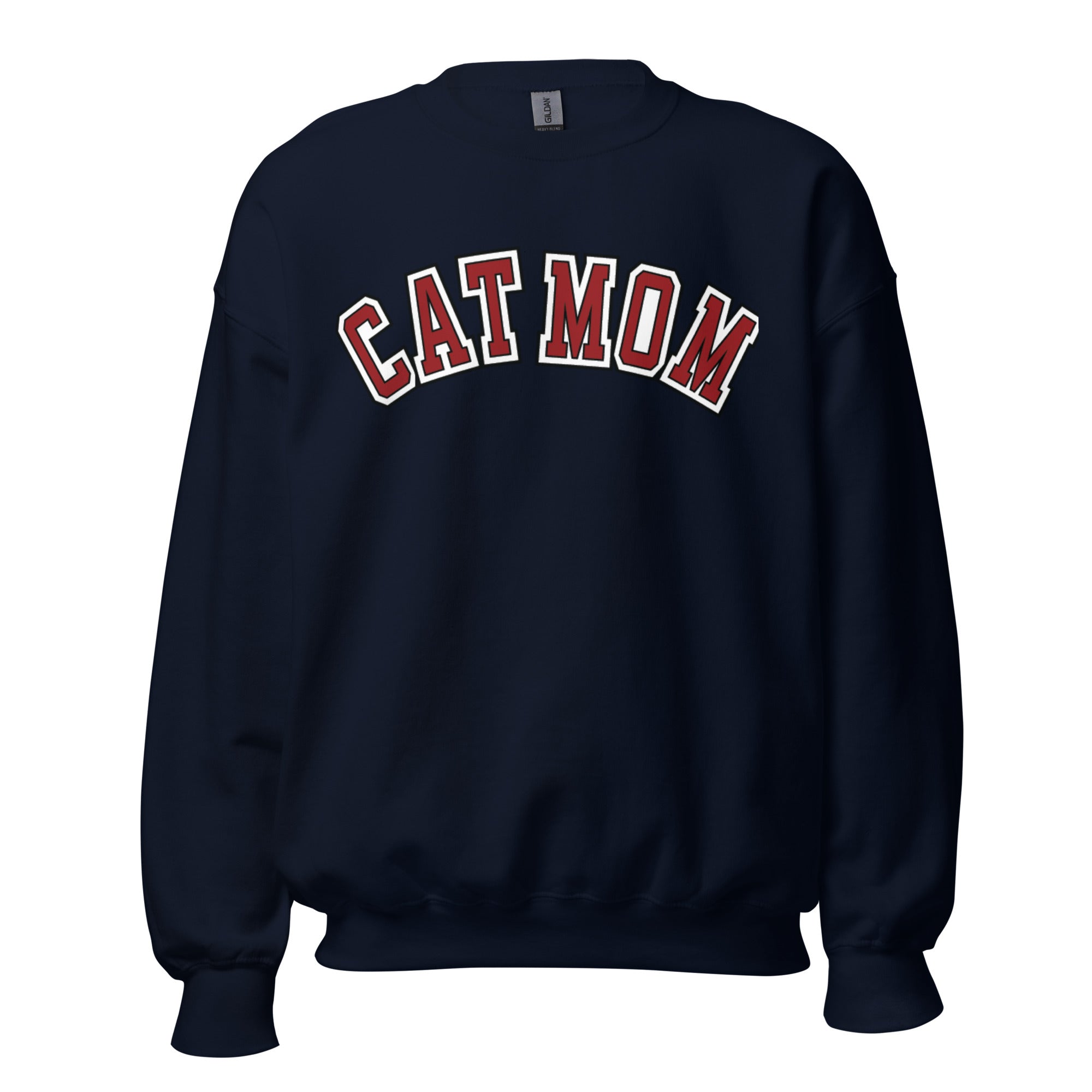 Cat Mom Crewneck - Navy