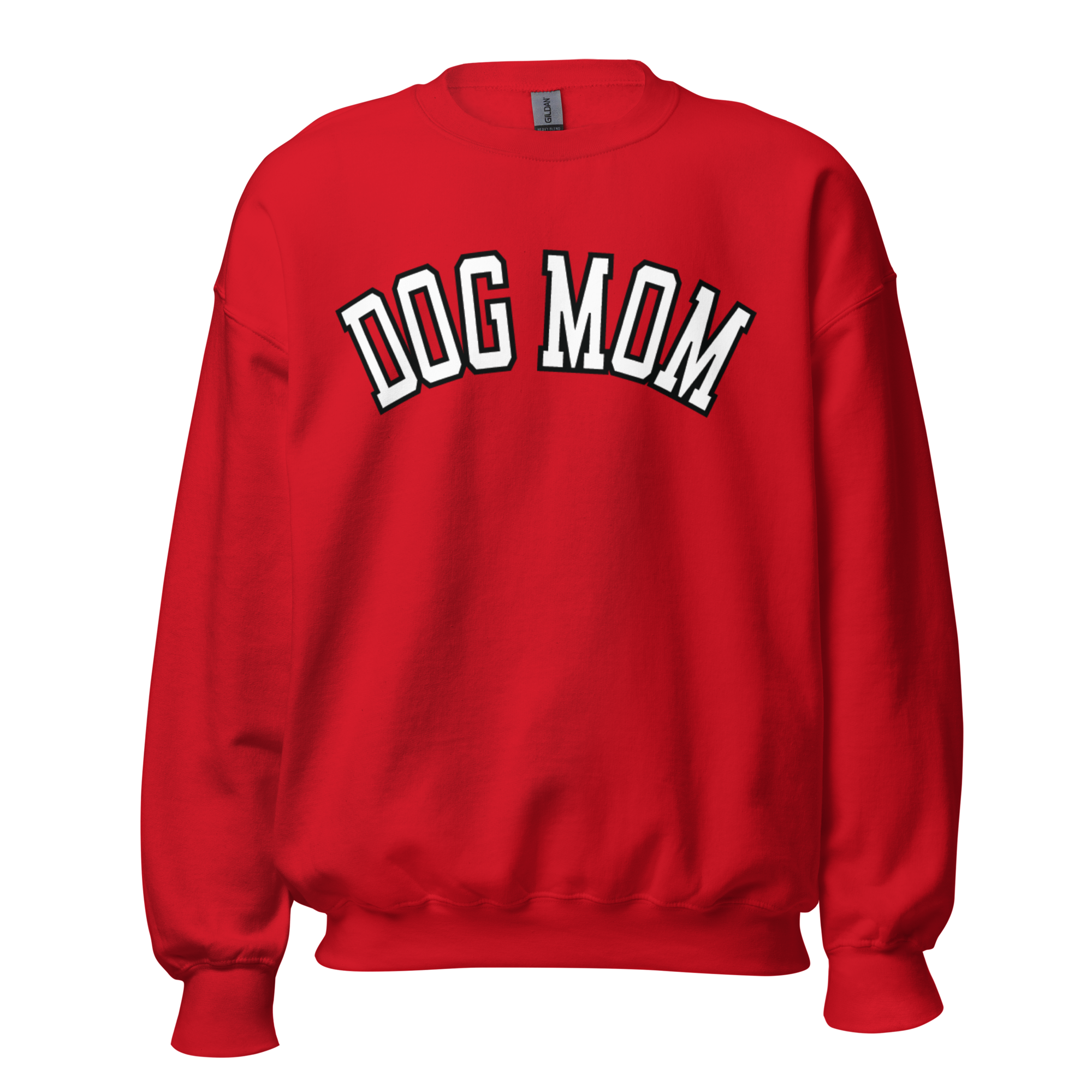 Dog Mom Crewneck - Red