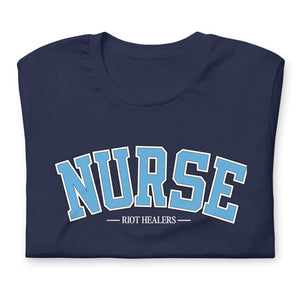 Nurse Collegiate Tee - Navy