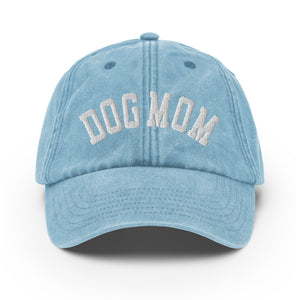 Dog Mom Vintage Denim Hat