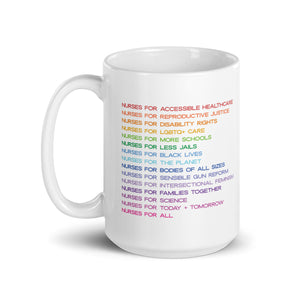 Nurses for Social Justice Rainbow - Mug