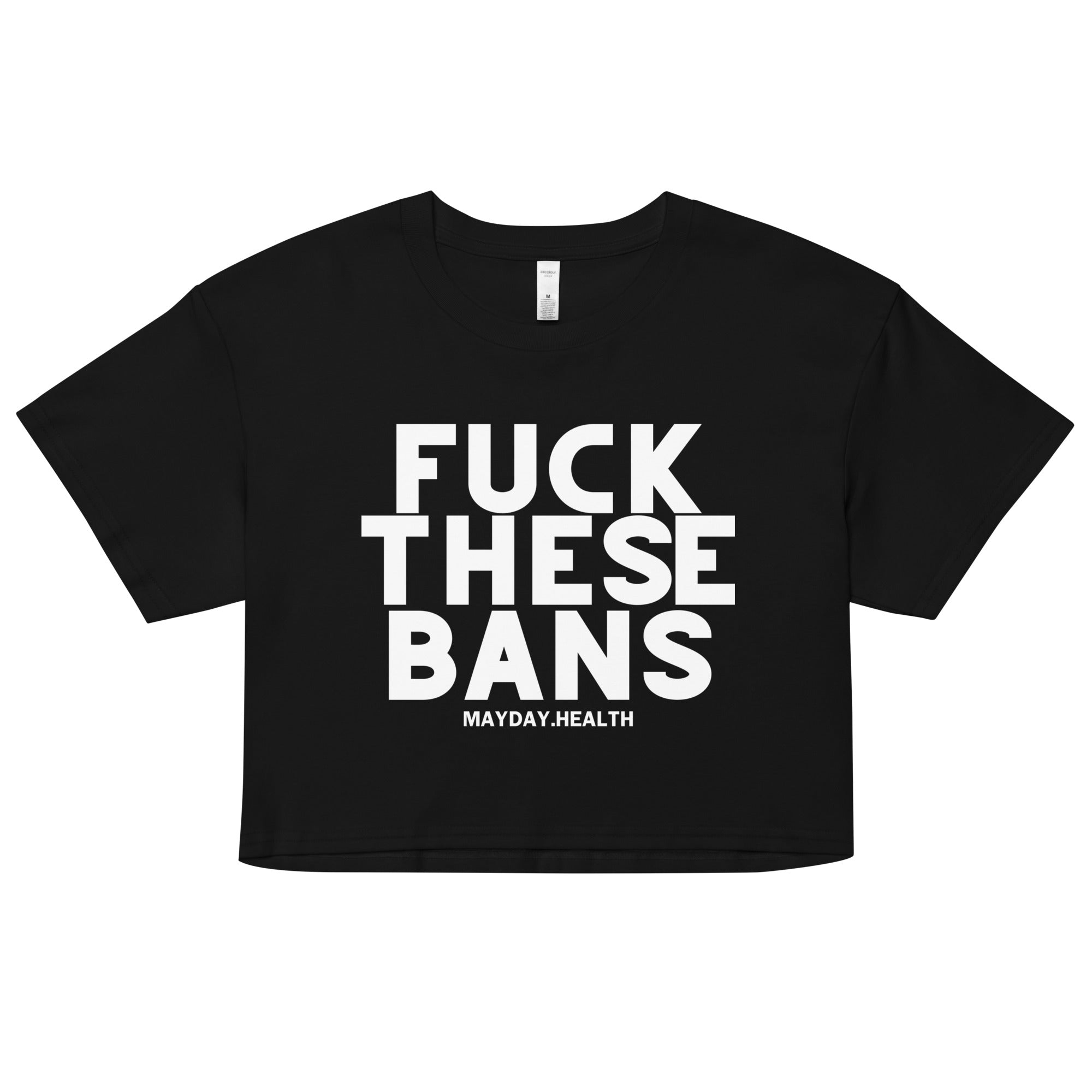 Fuck These Bans Black Crop
