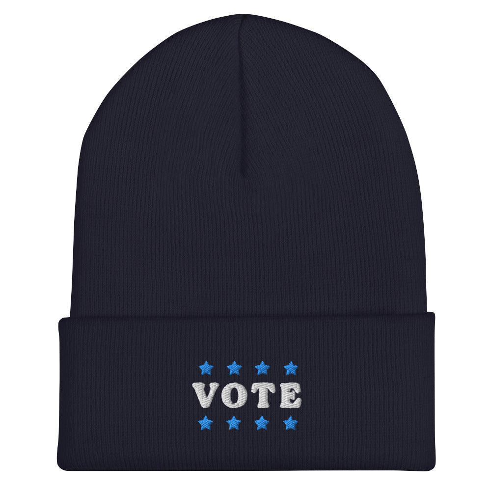 VOTE Blue Beanie
