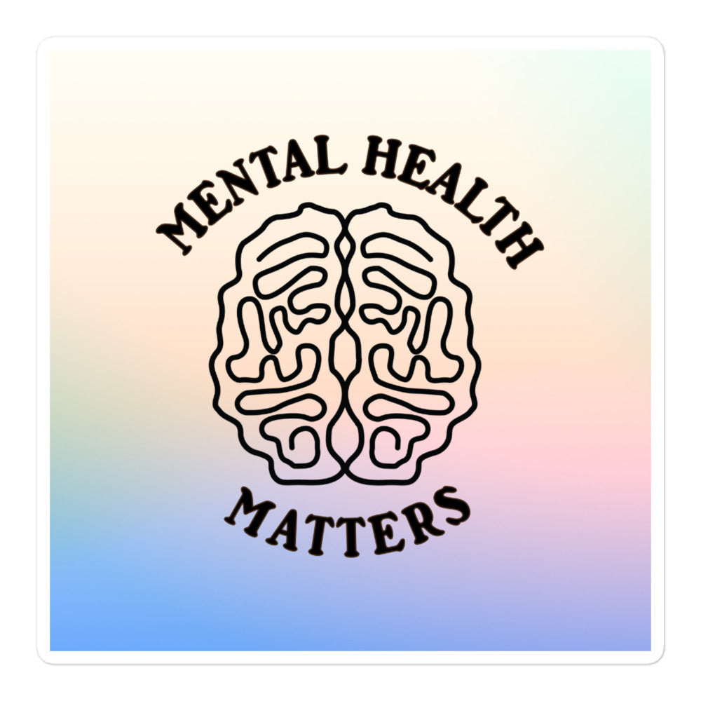 Mental Health Matters Gradient Sticker