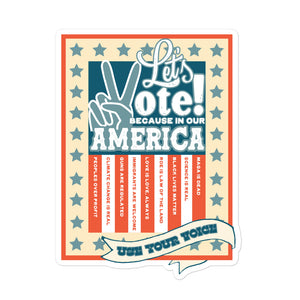 Let's Vote! Sticker