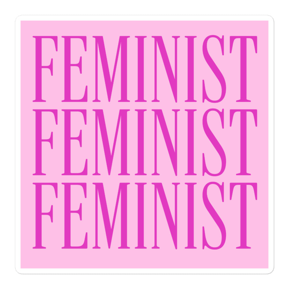 Feminist Pink Sticker