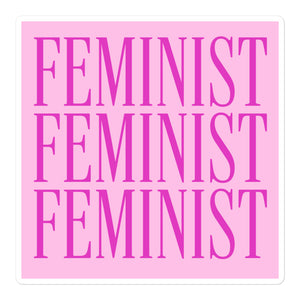 Feminist Pink Sticker