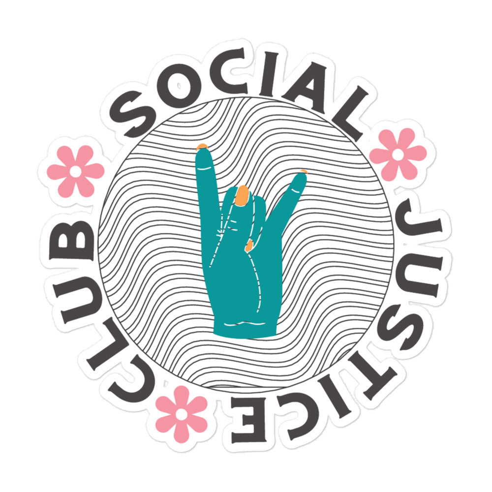 Social Justice Club Sticker