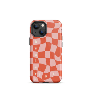 Riot Healers Checkered Case Pink/Orange - iPhone®