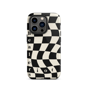 Riot Healers Checkered Case Black/Cream - iPhone®