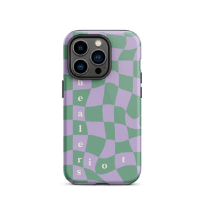 Riot Healers Checkered Case Lilac/Green - iPhone®