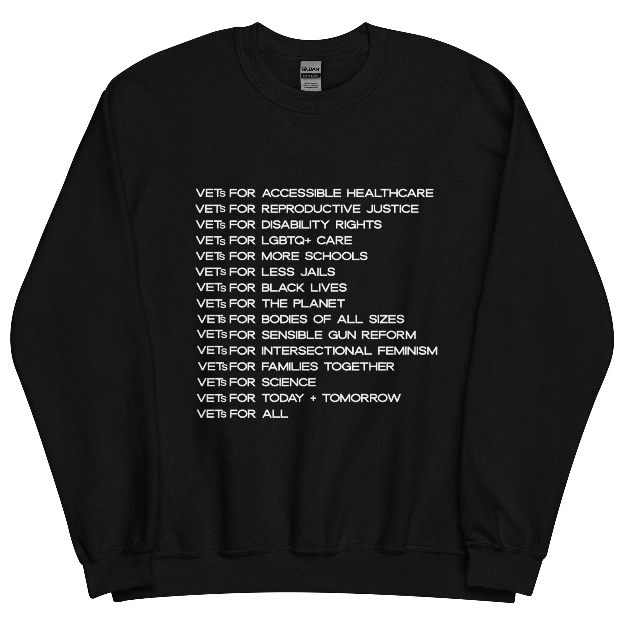 VETs for Social Justice Crewneck