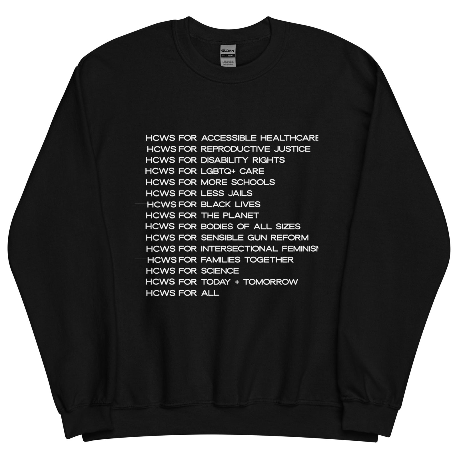 HCWs for Social Justice Crewneck