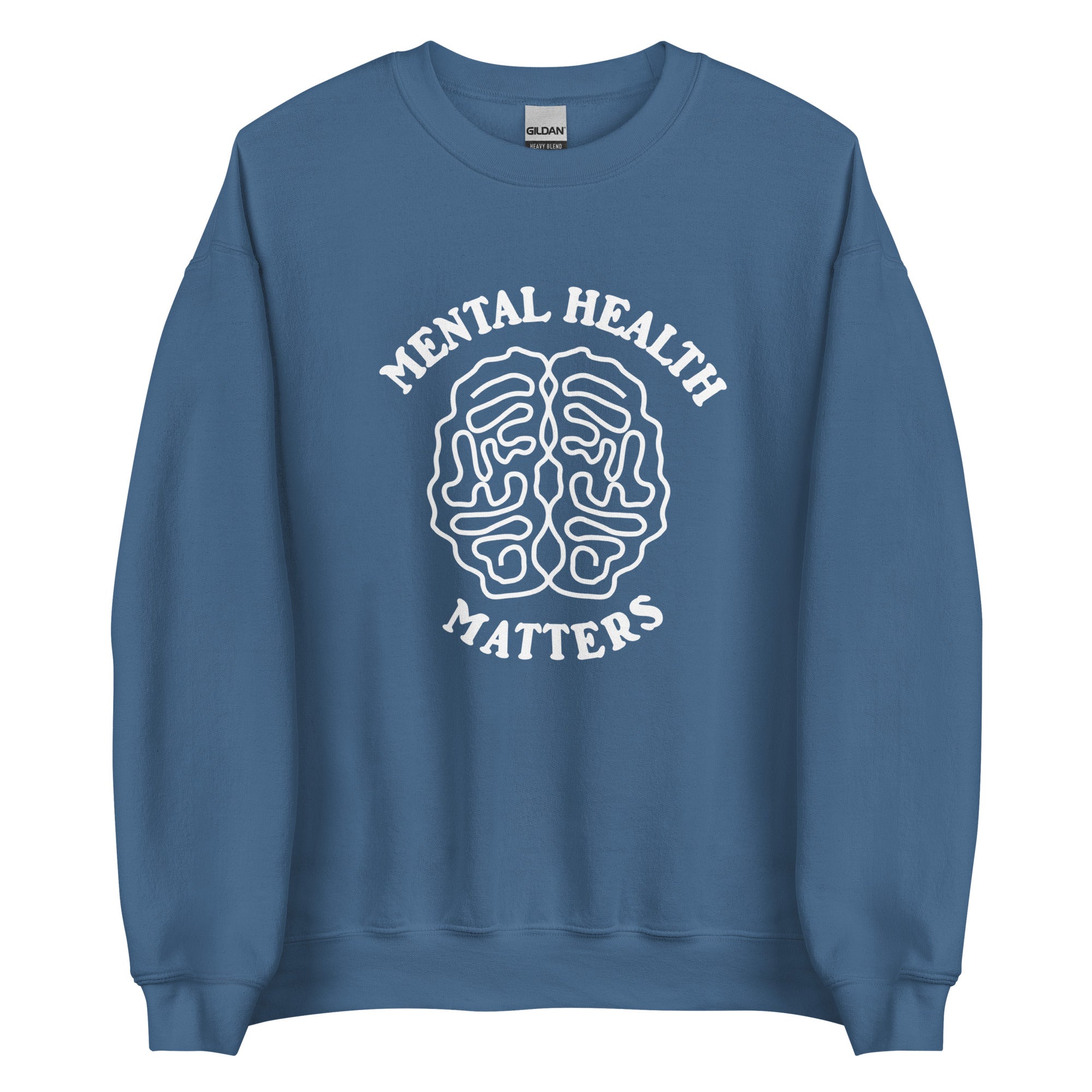 Mental Health Matters Brain Crewneck