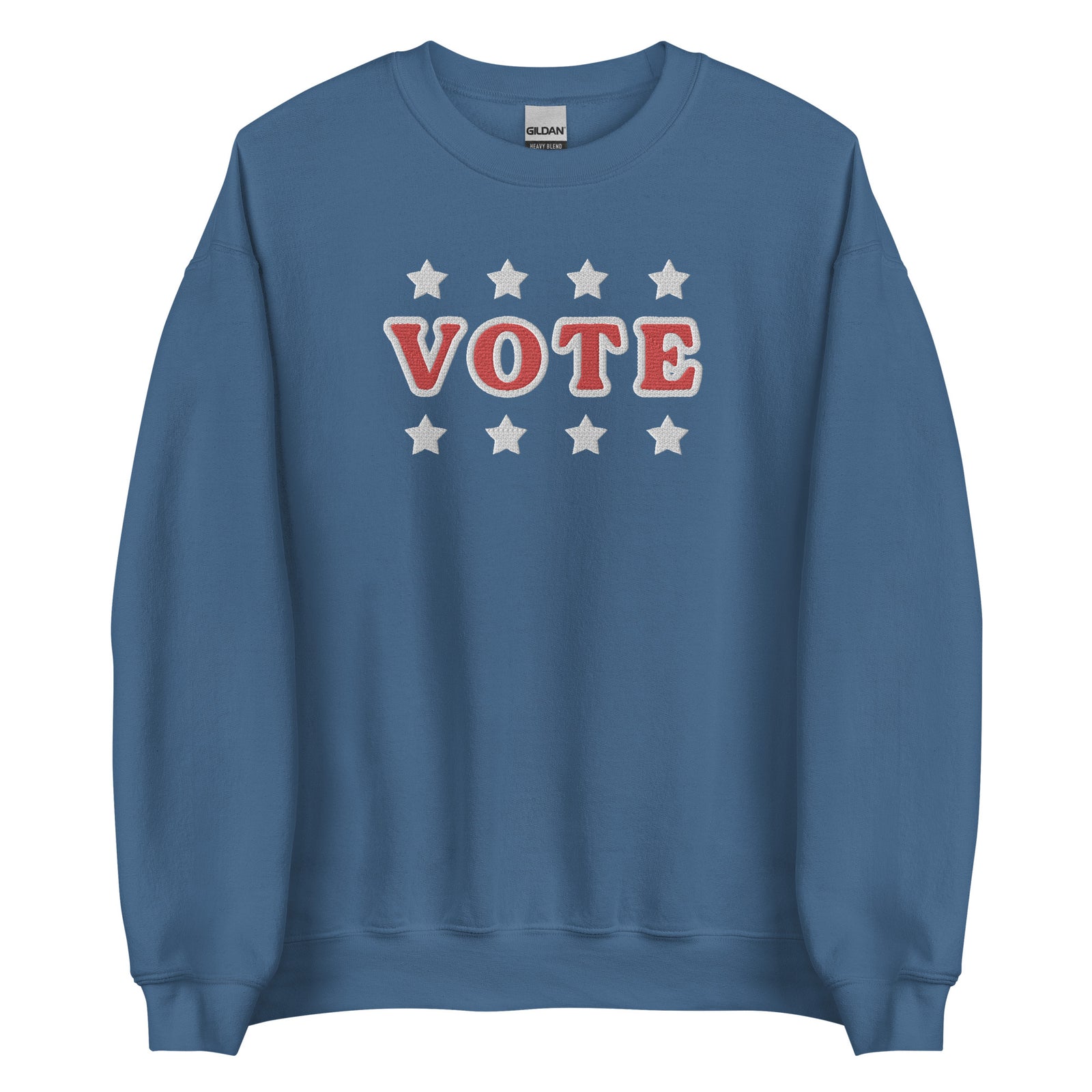 VOTE Embroidered Crewneck - French Blue