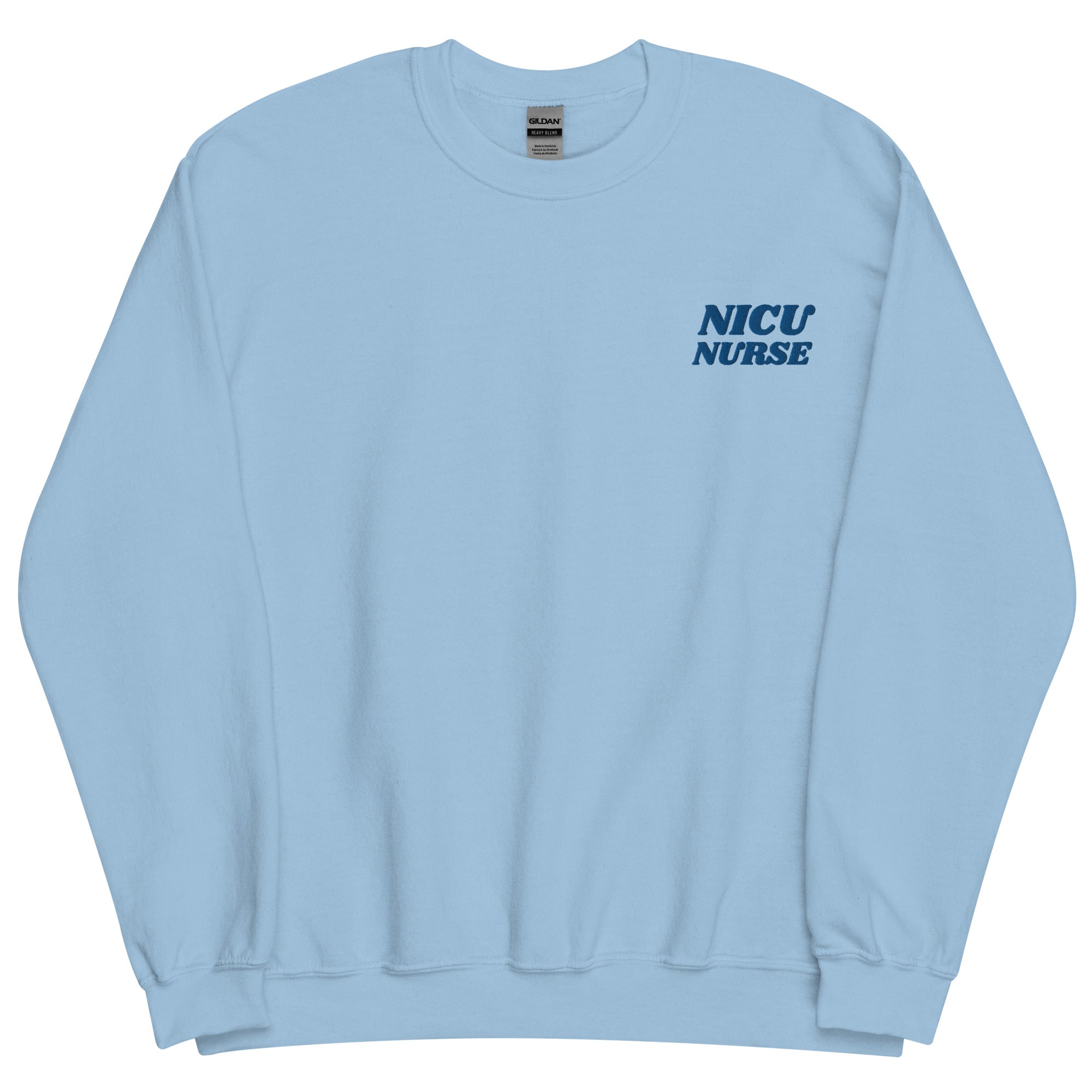 NICU Nurse Blue on Blue Crewneck