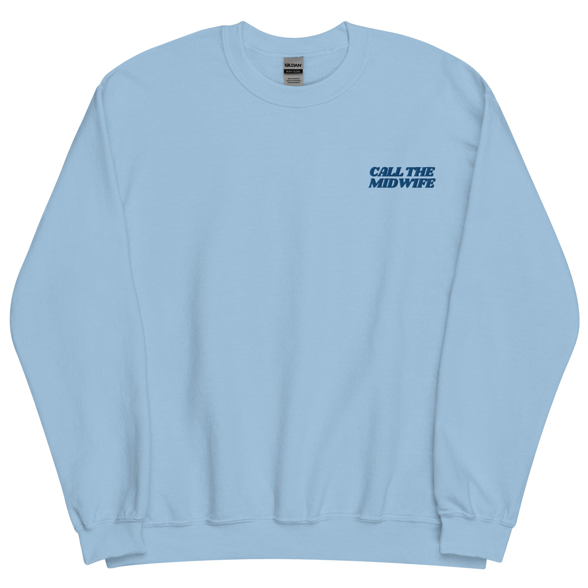 Call the Midwife Blue on Blue Crewneck