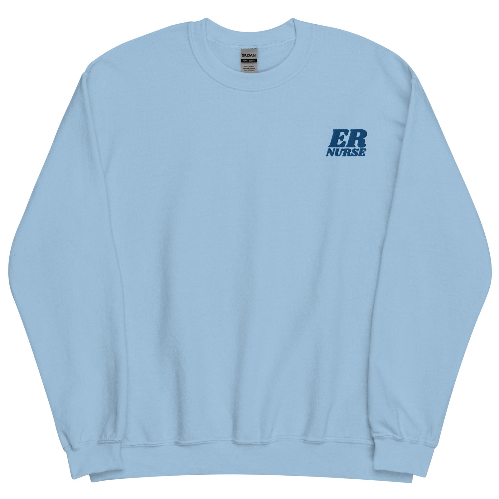 ER Nurse Blue on Blue Crewneck