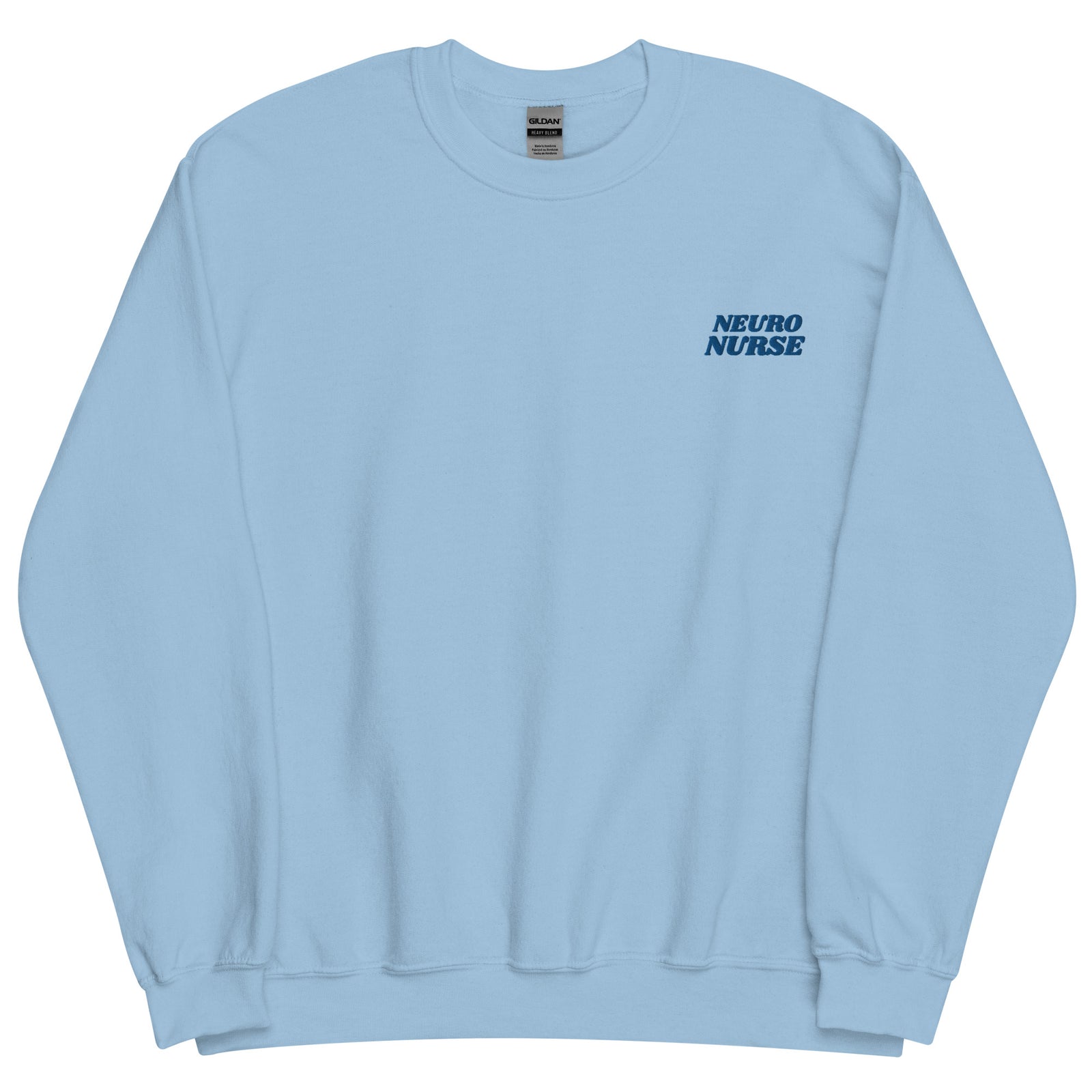 Neuro Nurse Blue on Blue Crewneck
