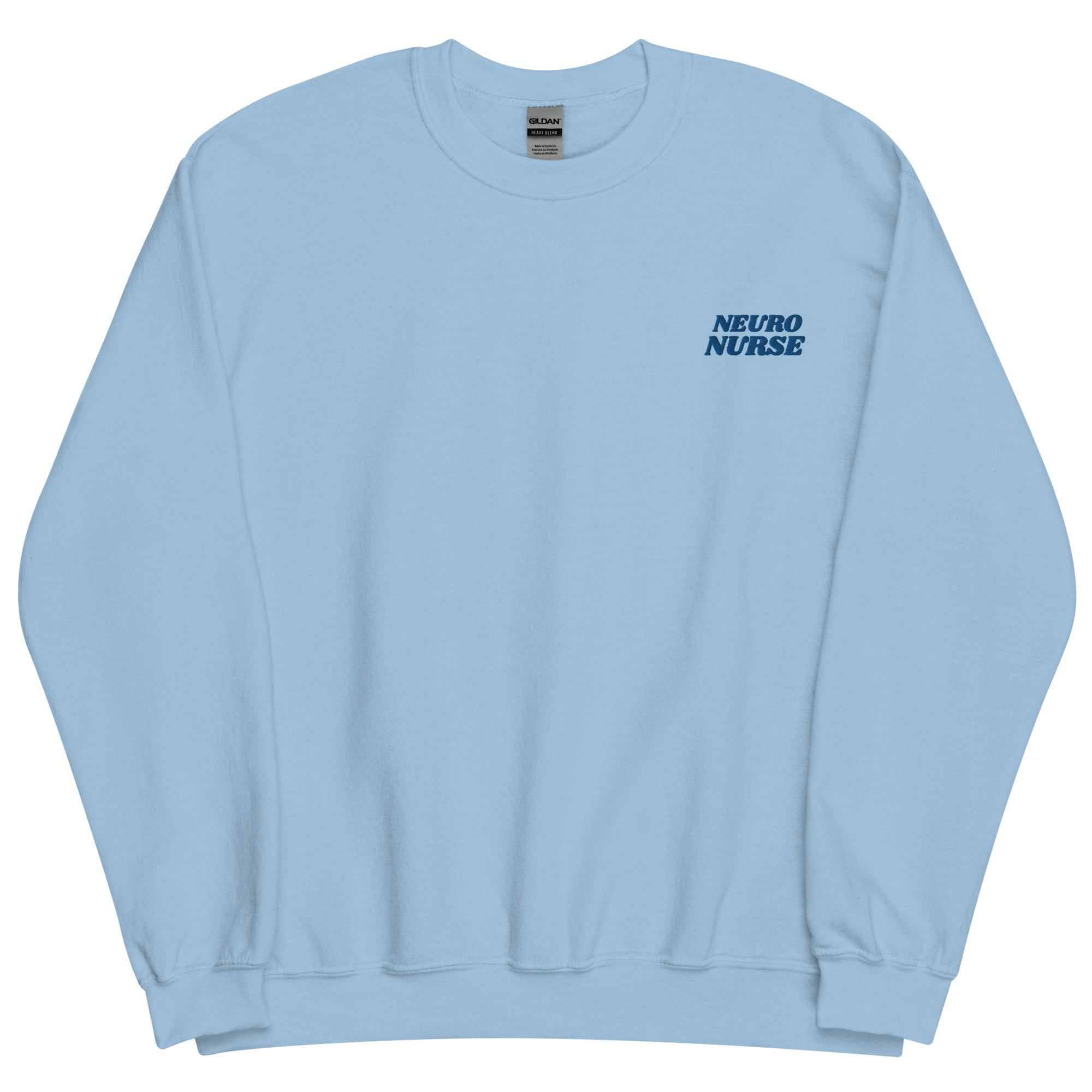 Neuro Nurse Blue on Blue Crewneck