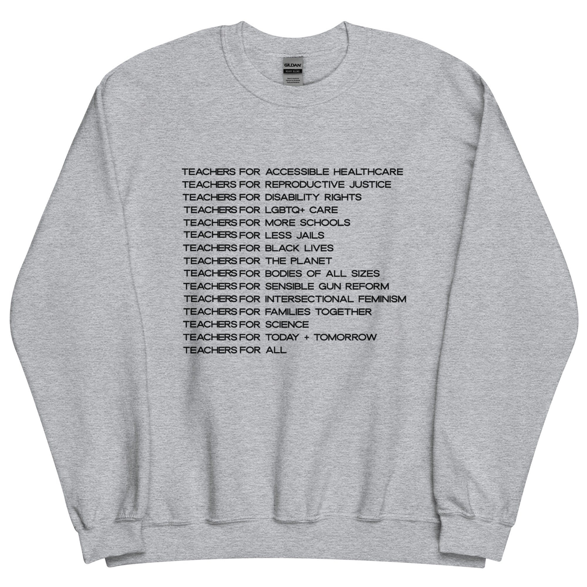 Teachers for Social Justice Crewneck 2