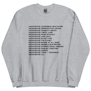 Midwives for Social Justice Crewneck 2