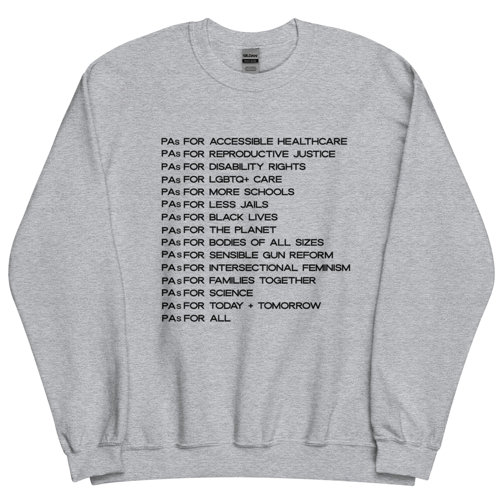 PAs for Social Justice Crewneck