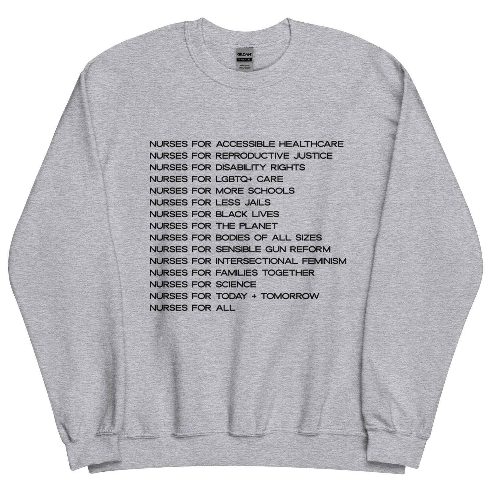 Nurses for Social Justice Crewneck