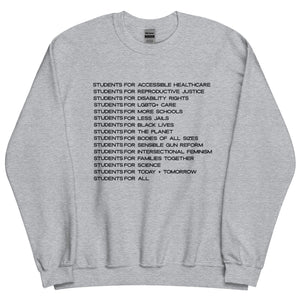 Students for Social Justice Crewneck