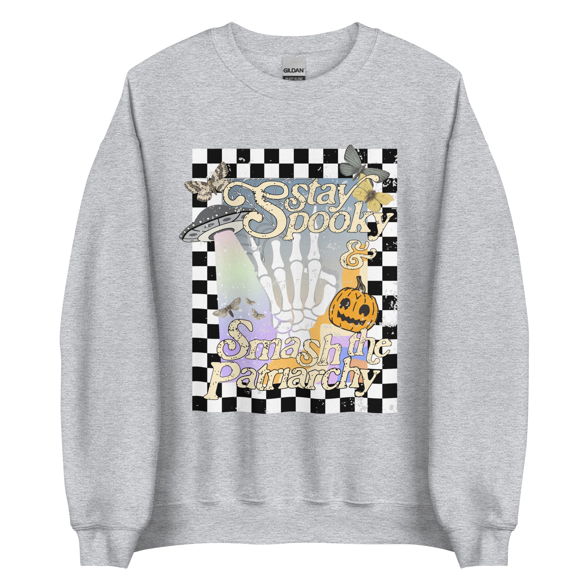 Stay Spooky and Smash the Patriarchy Crewneck