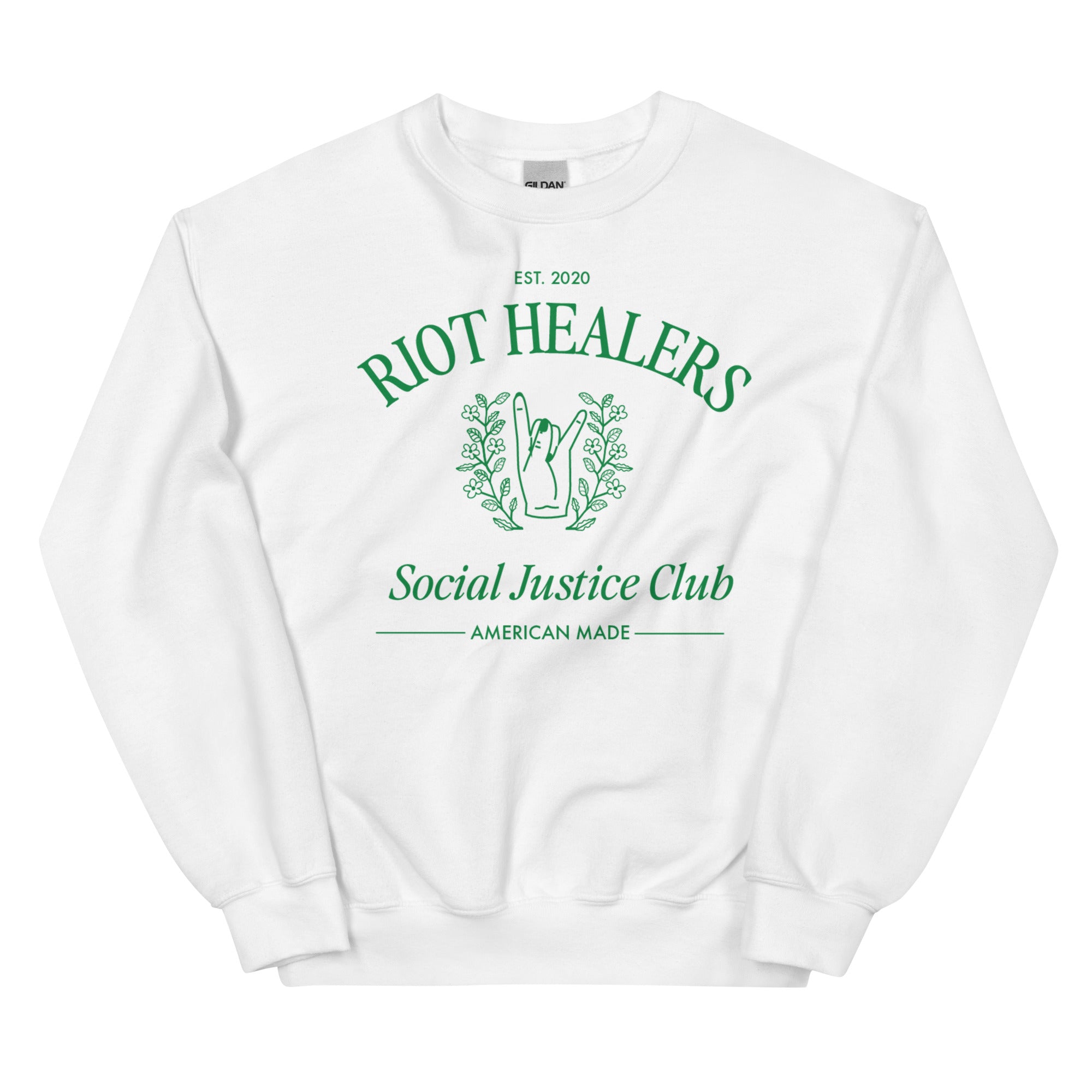 Social Justice Club Crewneck - Green