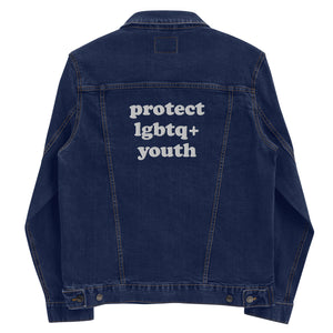 Protect LGBTQ+ Youth Denim Jacket