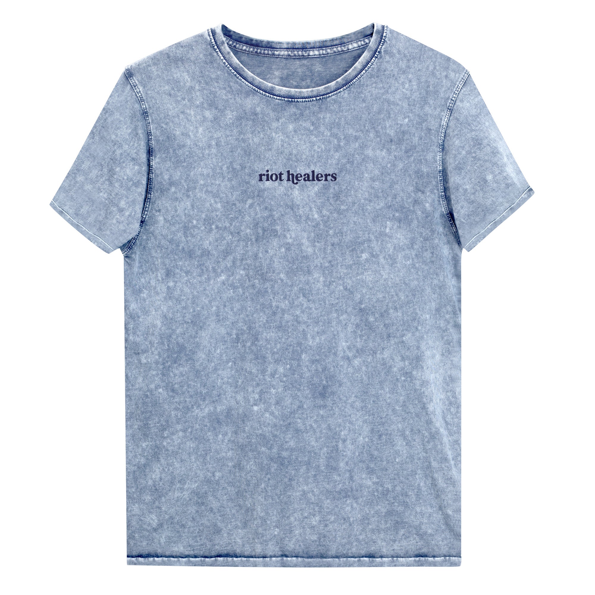 Riot Healers Minimal Denim Tee - Blue