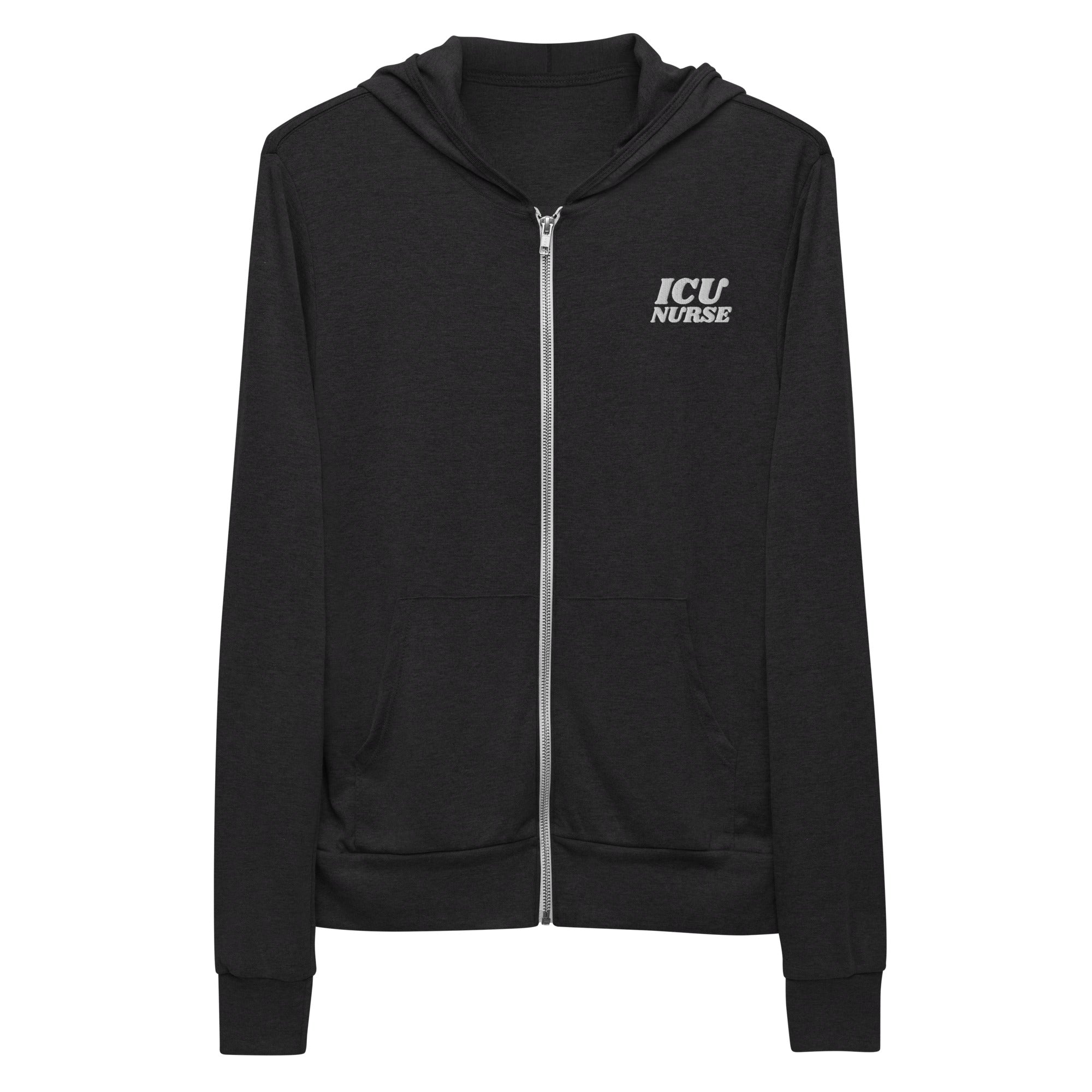 ICU Nurse Zip-Up Hoodie