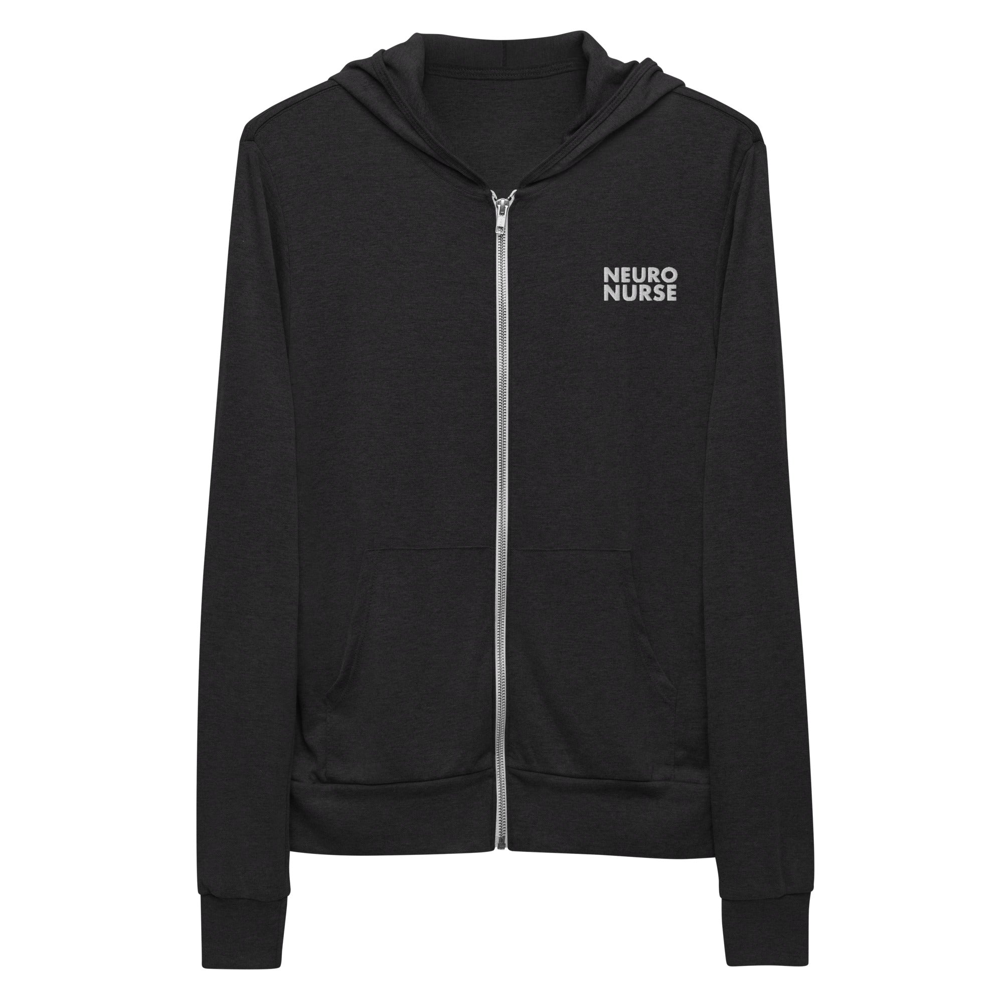 Minimal Neuro Nurse Zip-Up Hoodie