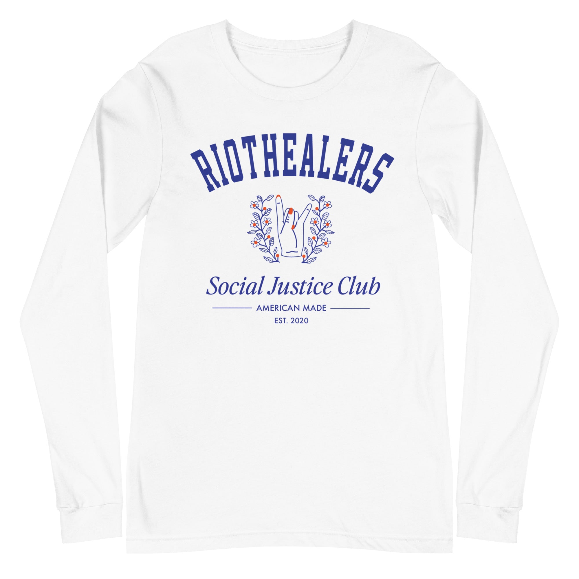 Social Justice Club Long Sleeve - College Blue