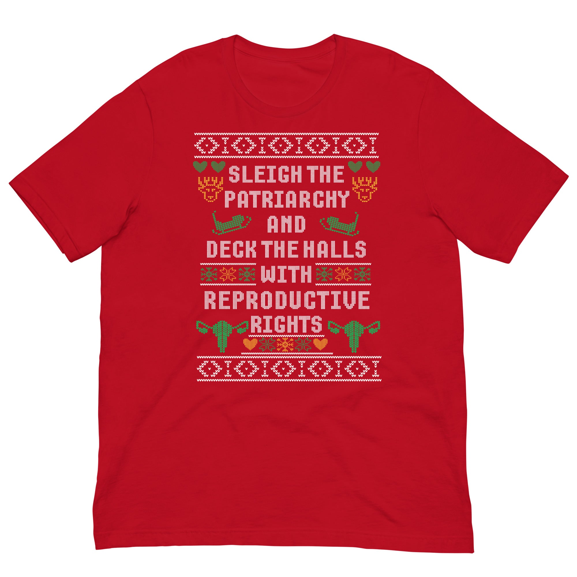 Sleigh the Patriarchy Red Tee