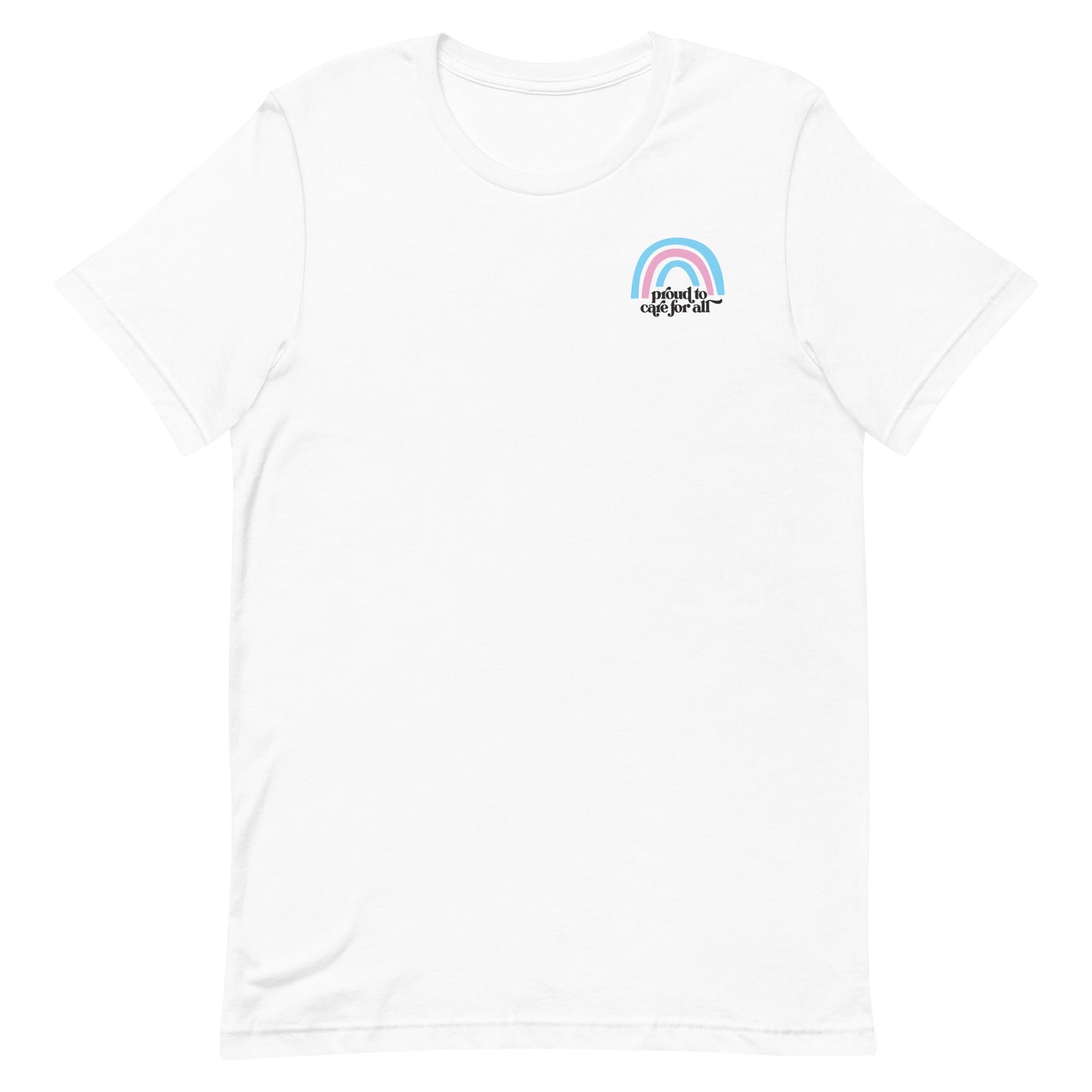 Proud to Care for All Corner Trans Tee