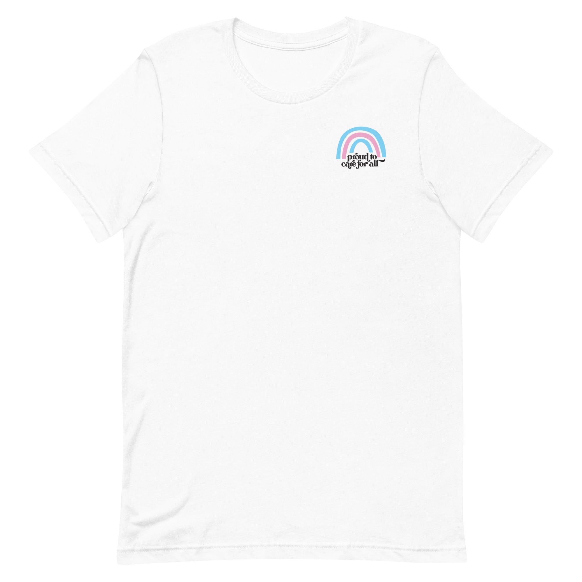 Proud to Care for All Corner Trans Tee